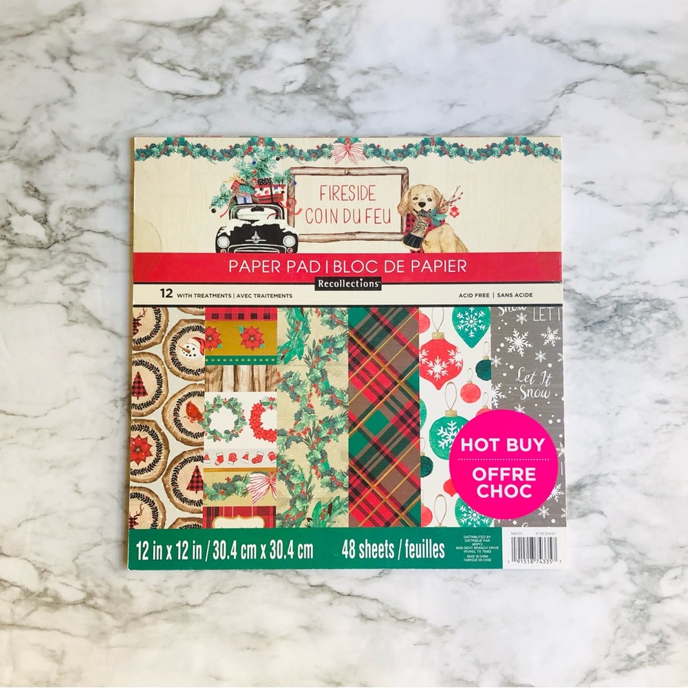 Recollections Fireside Paper Pad 12 x 12